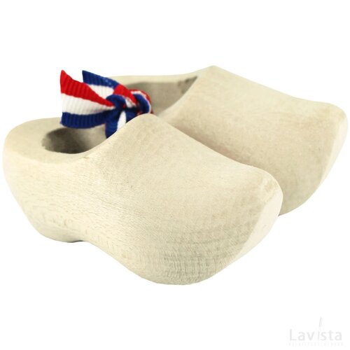Pair wooden shoes 6 cm, sanded