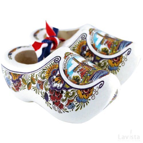 Pair wooden shoes 6 cm, poly mill 4