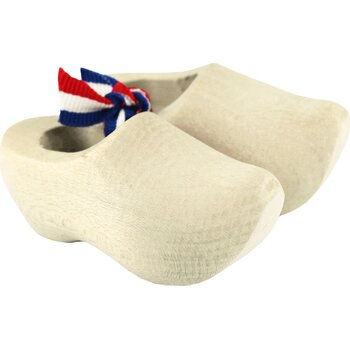 Pair wooden shoes 8 cm, sanded