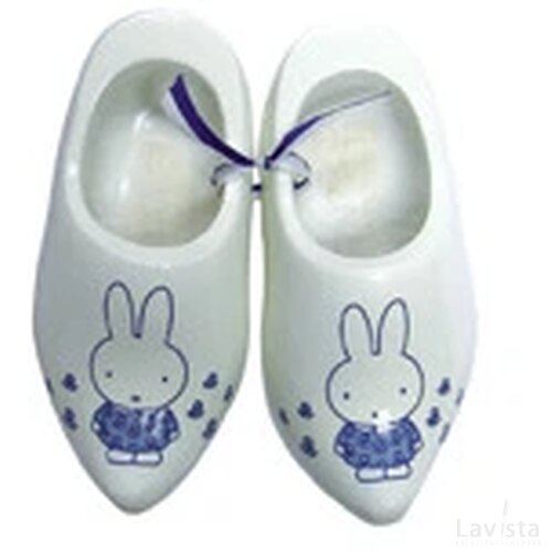 Pair wooden shoes 8 cm souv. blue Miffy