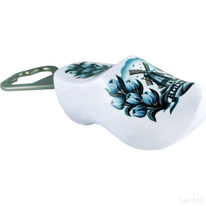 Bottle opener 8,5 cm, delft blue tulip