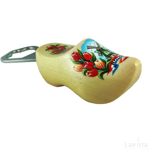 Bottle opener 8,5 cm, varnished tulip