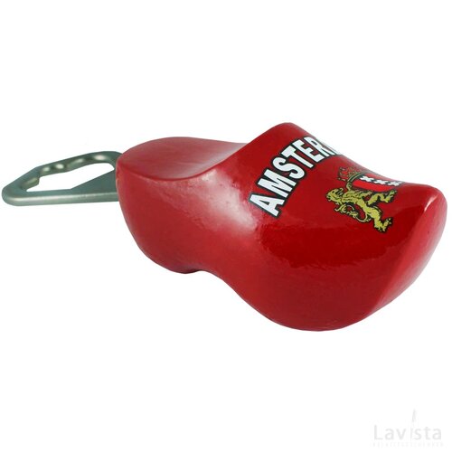 Bottle opener 8,5 cm, red Amsterdam