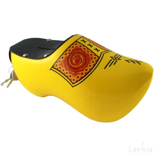 Moneybox 14 cm, yellow farmer
