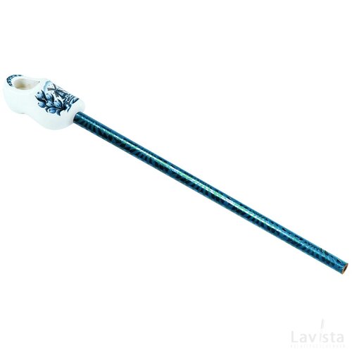 Pencil + shoe 4 cm, delft blue tulip
