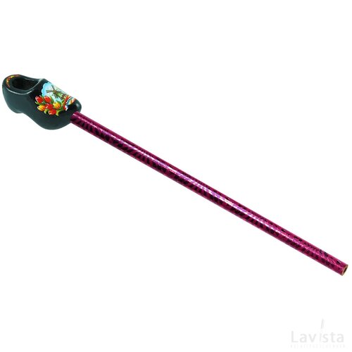Pencil + shoe 4 cm, black tulip