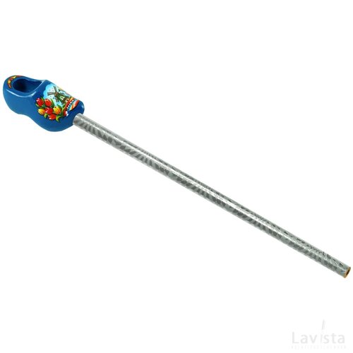 Pencil + shoe 4 cm, blue tulip
