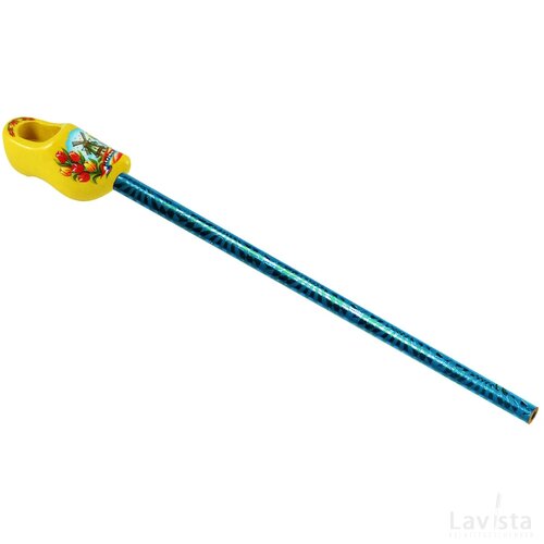 Pencil + shoe 4 cm, yellow tulip