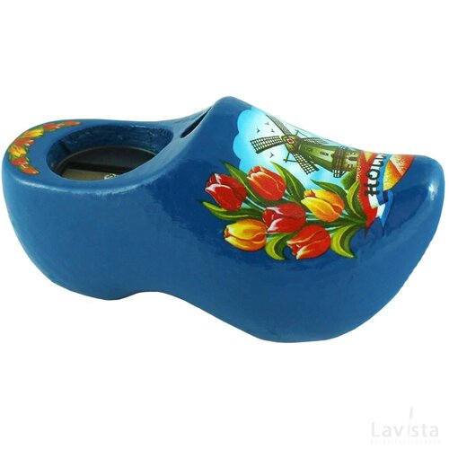 Pencil sharpener 8,5 cm, blue tulip