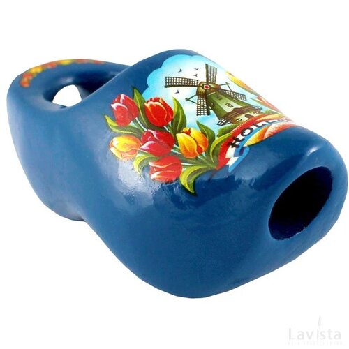 Kerchief shoe 8 cm, blue tulip
