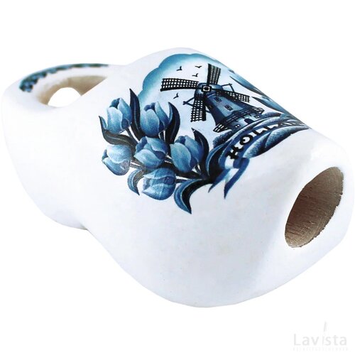 Kerchief shoe 8,5 cm, delft blue tulip