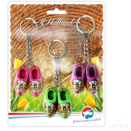 Blister 3 keychains 2 shoes 4 cm, pi,li,pu