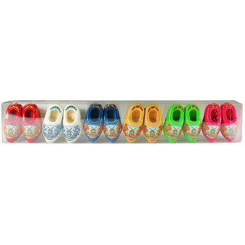 Box with 6 magnets 2 shoes 4 cm, rd,db,bl,ge,li,rz