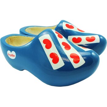 Draagklomp Rounded blauw, friese vlag maat 20-21