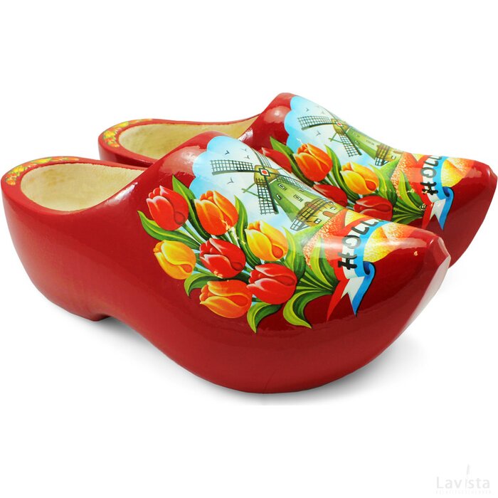 Draagklomp Pointed Tulip Red maat 37-38