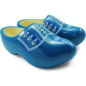 Draagklomp rounded blauw, witte bies maat 22-23