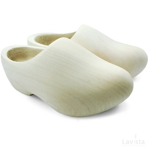 Draagklompen rounded blank geschuurd maat 19