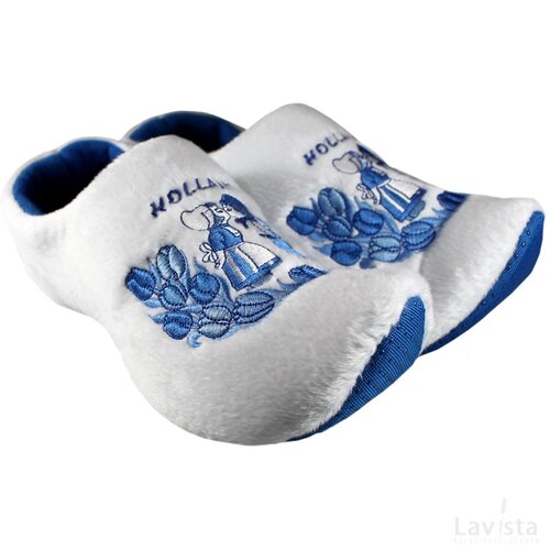 Klomppantoffels, delft blue kissing couple maat 20-24