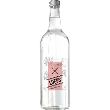 Glazen Fles Met 750 Ml Bronwater
