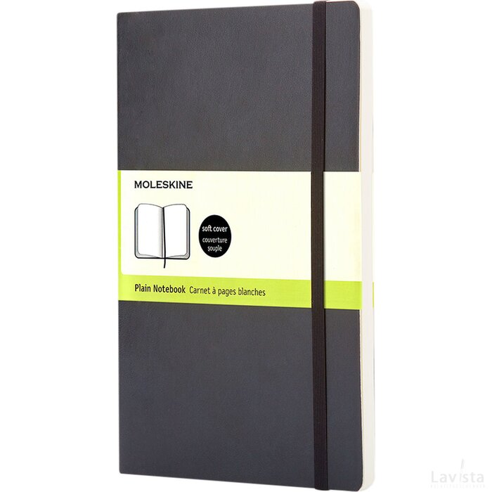 Classic L soft cover notitieboek - effen Zwart