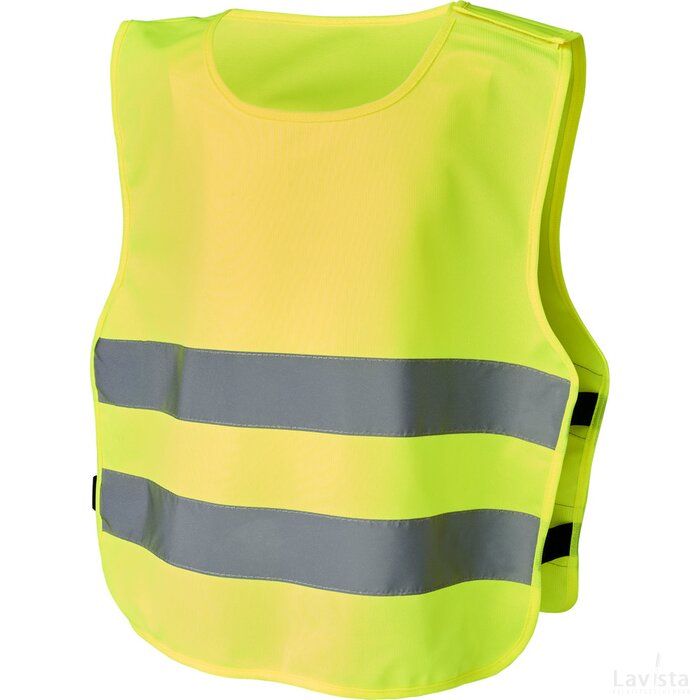Odile veiligheidsvest met klittenband voor kinderen van 3-6 jaar oud Neon Yellow Neongeel
