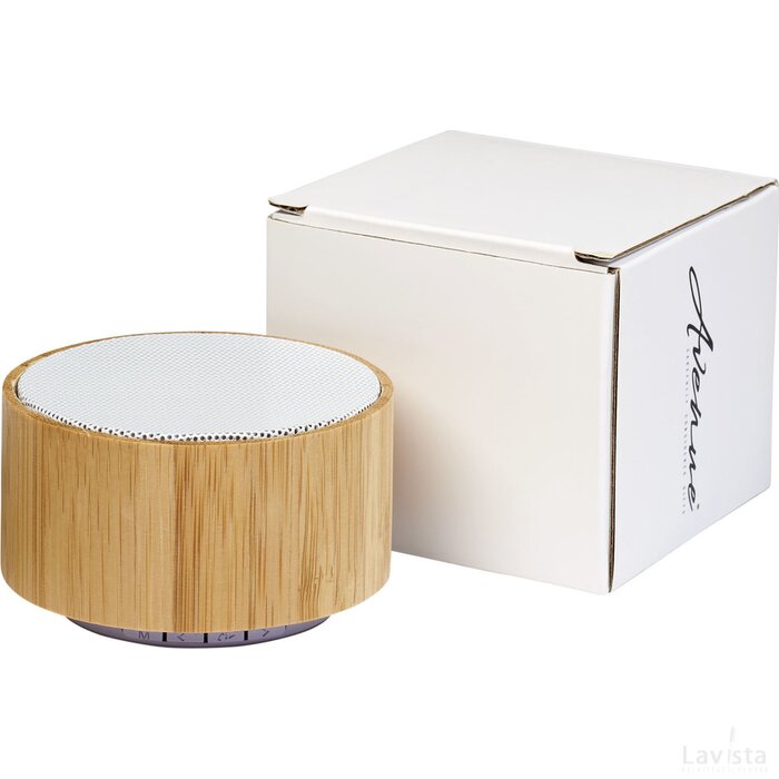 Cosmos bamboe Bluetooth® speaker Hout,Wit Hout, Wit Naturel, Wit Naturel/Wit
