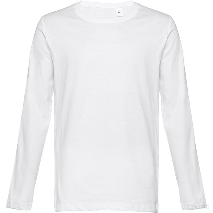 Thc Bucharest Wh T-Shirt Met Lange Mouwen Voor Mannen Wit