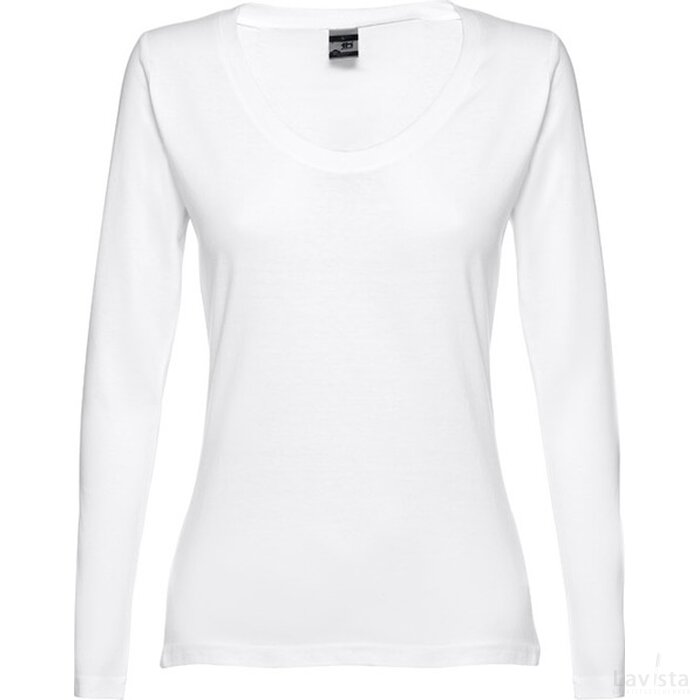 Thc Bucharest Women Wh T-Shirt Met Lange Mouwen Voor Vrouwen Wit