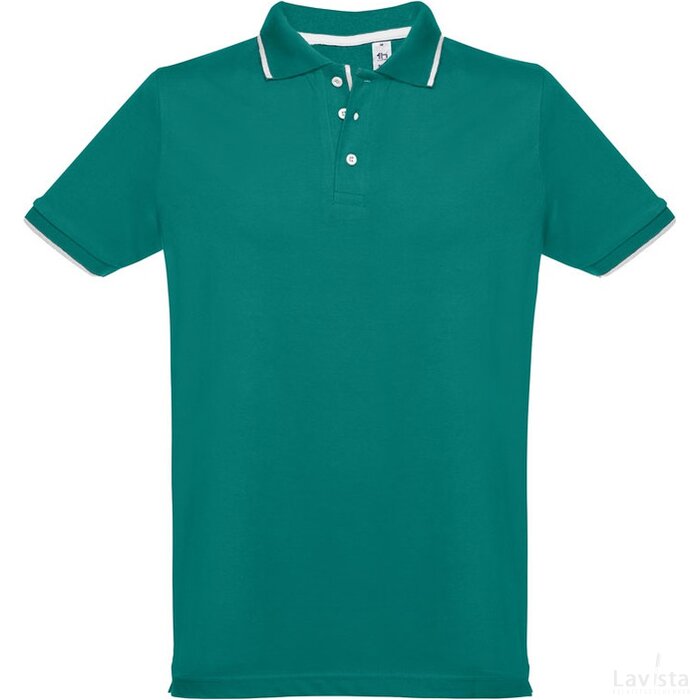 Thc Rome Slim Fit Polo Hemd Voor Mannen Donkergroen