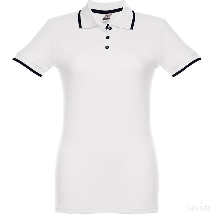 Thc Rome Women Wh Slim Fit Polo Hemd Voor Vrouwen Wit