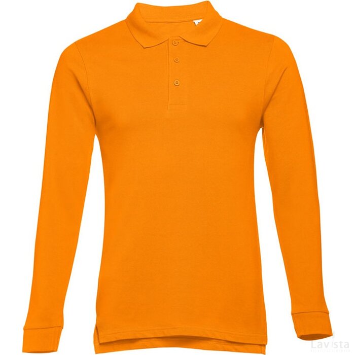 Thc Bern 3Xl Polo Hemd Met Lange Mouwen Voor Mannen Oranje