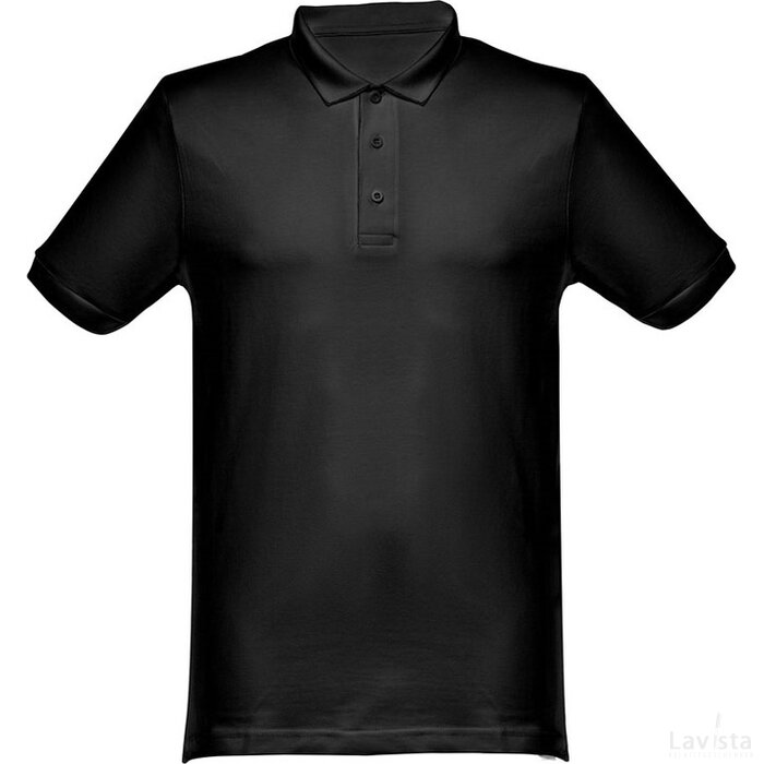 Thc Monaco Polo T-Shirt Voor Mannen Zwart