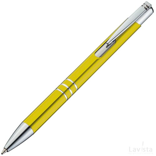 Metalen balpen geel