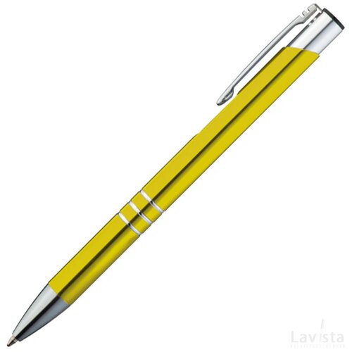 Metalen balpen geel