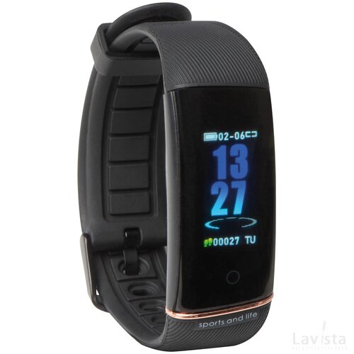 Smart Fitness armband zwart