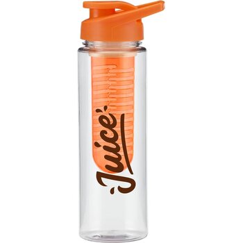Tritan kunststof waterfles met infuser (700 ml) Oranje