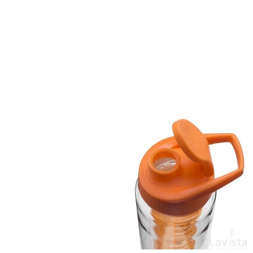 Tritan kunststof waterfles met infuser (700 ml) Oranje