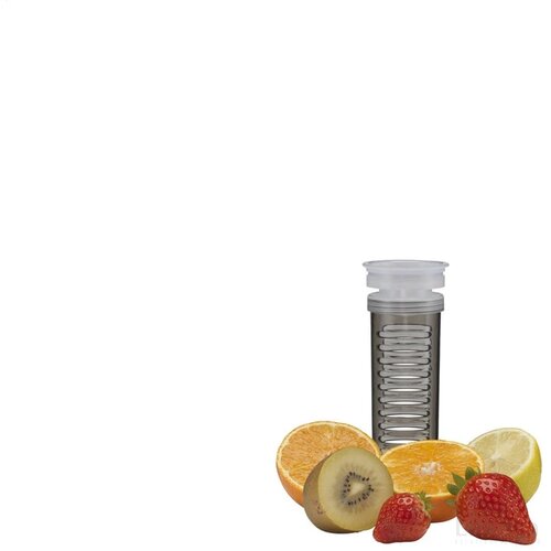 Tritan kunststof waterfles met infuser (700 ml) Zwart