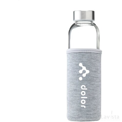 Senga Glass Drinkfles Grijs