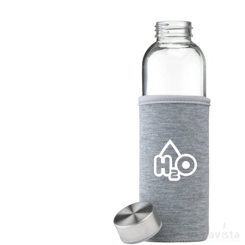 Senga Glass Drinkfles Grijs