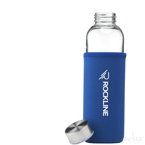 Senga Glass Drinkfles Royalblauw