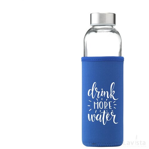 Senga Glass Drinkfles Royalblauw