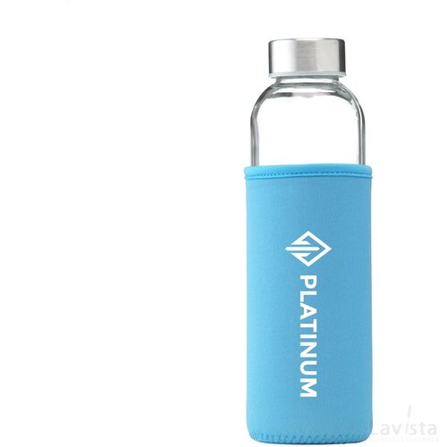 Senga Glass Drinkfles Lichtblauw