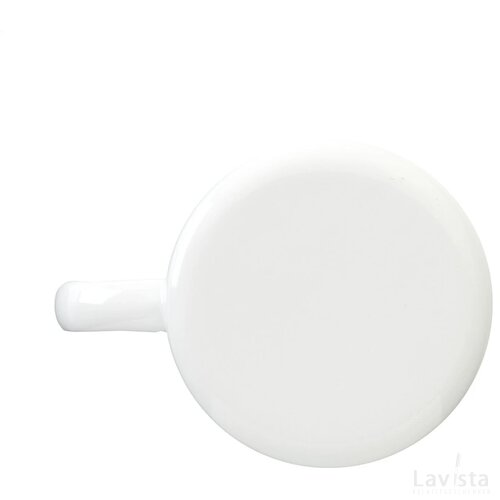 Retro Emaille Mug Mok Wit/Blauw