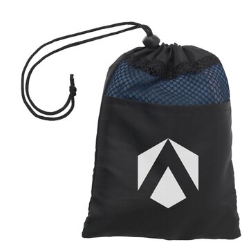 Sneldrogende handdoek in pouch Blauw Sneldrogende handdoek in pouch Blauw