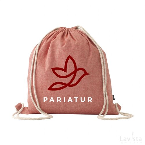 Recycled Cotton Promobag Rugzak Rood