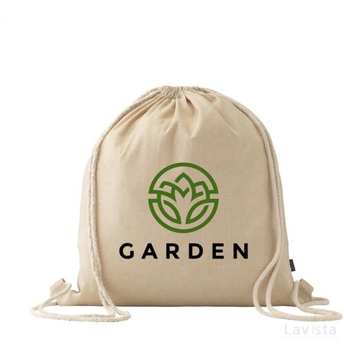 Recycled Cotton Promobag Rugzak Beige