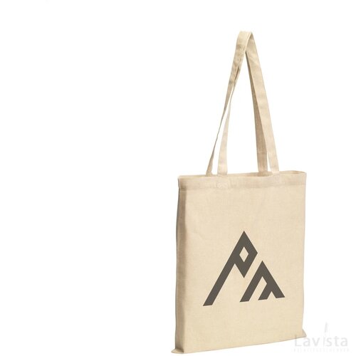 Recycled Cotton Shopper (180 G/M²) Tas Beige
