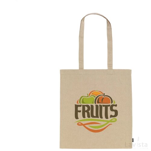 Recycled Cotton Shopper (180 G/M²) Tas Beige