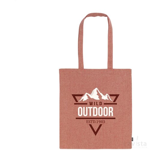 Recycled Cotton Shopper (180 G/M²) Tas Rood